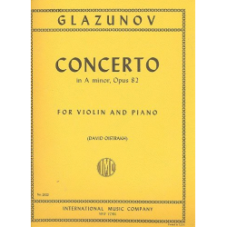 Concerto in a minor op.82 : for - Alexander Glasunow