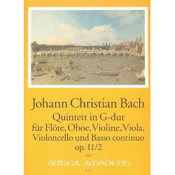 Quintett G-Dur - für Violine, - Johann Christian Bach