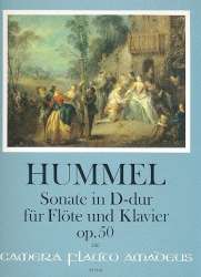 Sonate D-Dur op.50 - für Flöte und Klavier - Johann Nepomuk Hummel