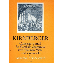 Konzert g-Moll - für Cembalo, - Johann Philipp Kirnberger