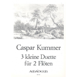 3 kleine Duette op.20 - für 2 Flöten, - Caspar Kummer