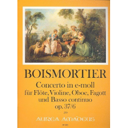 Konzert e-Moll op.37,6 - für Flöte, Violine, - Joseph Bodin de Boismortier