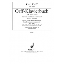 ORFF KLAVIERBUCH BAND 2 : FUER - Carl Orff / Arr. Hermann Regner