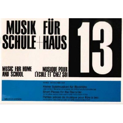 Musik für Schule und Haus, Heft 13 - Hans Bodenmann