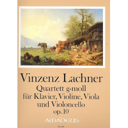 Quartett g-Moll op.10 - für Klavier, - Vincenz Lachner
