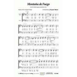 Montana de Fuego : für 3 stg gem Chor - Pasquale Thibaut