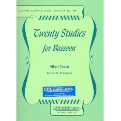 Twenty Studies for Bassoon - Albert Vaulet / Arr. Himie Voxman