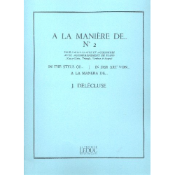 DELECLUSE J. : A LA MANIERE DE N02 - Jacques Delecluse