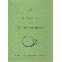 Notenmappe - für den Parforcehornspieler - Gustav Meyer