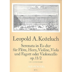 Serenata Es-Dur op.11,2 - für Flöte, Horn - Leopold Anton Kozeluch