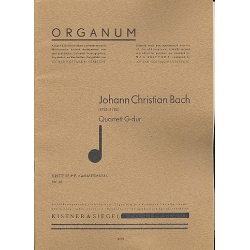 Quartett G-Dur : für 2 Flöten (Violinen), - Johann Christian Bach