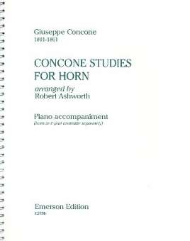Studies for Horn : piano accompaniment
