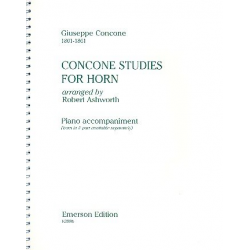 Studies for Horn : piano accompaniment - Giuseppe Concone
