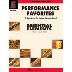 Performance Favorites Vol. 1 - Baritone Saxophone - John Moss