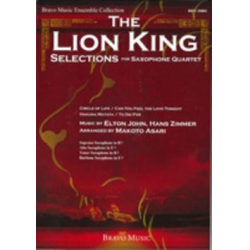 The Lion King Selections for Saxophone Quartet - Elton John / Arr. Makoto Asari