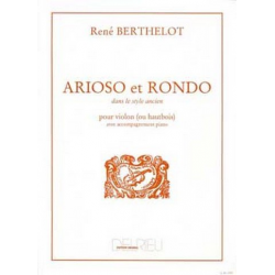Arioso et rondo dans le style ancien - René Berthelot