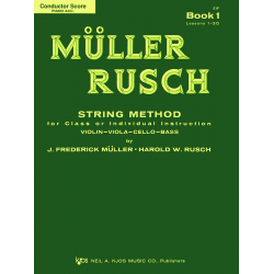 MÜLLER RUSCH - String Method Book 1 : Conductor Score - Frederick J. Müller