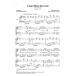Come Share The Lord - Bryan Jeffery Leech / Arr. Keith Christopher