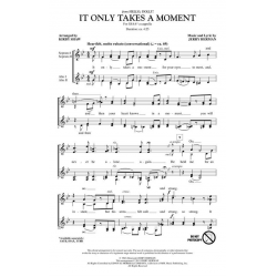 It Only Takes a Moment - Jerry Herman / Arr. Kirby Shaw