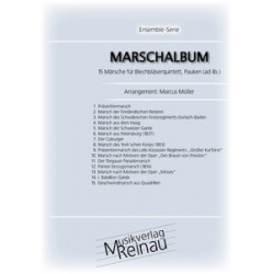 Marschalbum - 15 Märsche für Blechbläserquintett und Pauken (ad lib.) - Diverse / Arr. Marcus Müller
