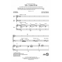 My Valentine ShowTrax CD - Paul McCartney / Arr. Ed Lojeski