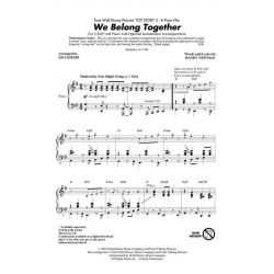We Belong Together (from Toy Story 3) - Randy Newman / Arr. Ed Lojeski