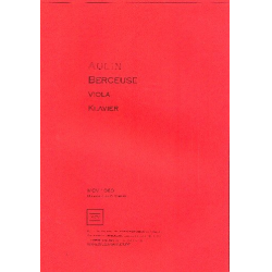Berceuse für Viola und Klavier - Tor Aulin