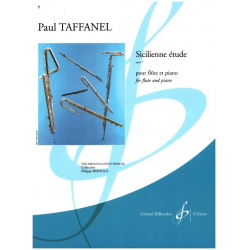 Sicilienne étude op.7 : pour flute et piano - Paul Taffanel