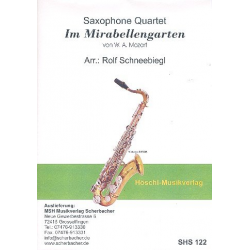 Im Mirabellengarten für 4 Saxophone - Wolfgang Amadeus Mozart / Arr. Rolf Schneebiegl