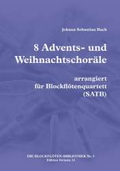 8 Advents- und Weihnachtschoräle - Johann Sebastian Bach / Arr. Julia Krenz
