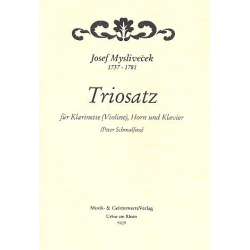 Triosatz Es-Dur für Klarinette (Violine, - Josef Myslivecek