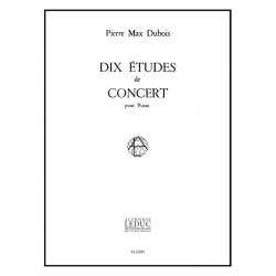 DUBOIS P.M. : 10 ETUDES DE CONCERT - Pierre Max Dubois