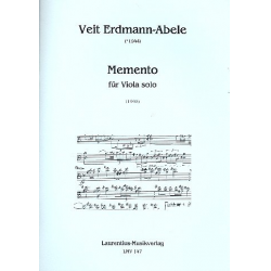 Memento für Viola - Veit Erdmann-Abele
