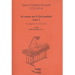 6 sonate vol.1 per il clavicembalo - Johann Friedrich Reichardt