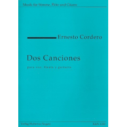 2 Canciones für Gesang, Flöte - Ernesto Cordero