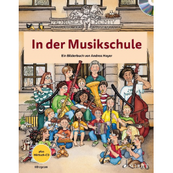 In der Musikschule (+CD) ein Bilderbuch - Andrea Hoyer
