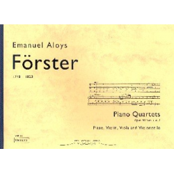 2 Piano Quartets op.10 (no.1 and 2) - Emanuel Alois Förster