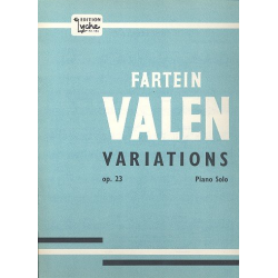 VARIATONS OP.23 FOR PIANO - Fartein Valen