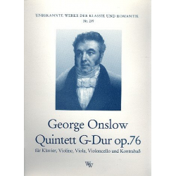 Quintett G-Dur op.76 für Klavier, - George Onslow