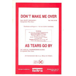 Don't make me over  und  As Tears go by: - Burt Bacharach