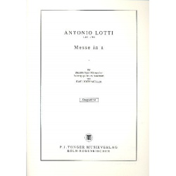 Messe a-Moll für Männerchor - Antonio Lotti