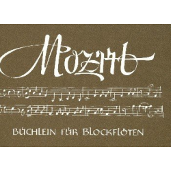 Mozart-Büchlein für 2 Blockflöten (SA) - Wolfgang Amadeus Mozart