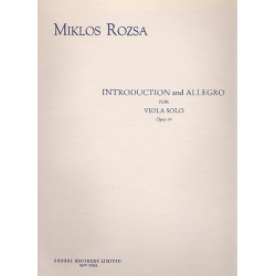 Introduction and Allegro op.44 for viola - Miklos Rozsa