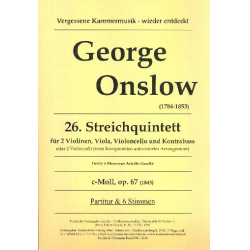 Quintett c-Moll Nr.26 op.67 für - George Onslow