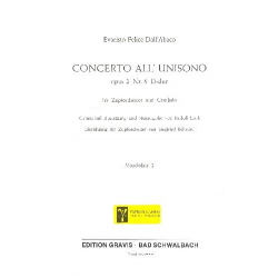 Concerto all unisono D-Dur op.2,6 - Evaristo Felice Dall'Abaco