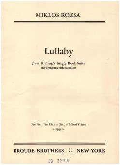 Lullaby from kipling's jungle book for mixed chorus a cappella