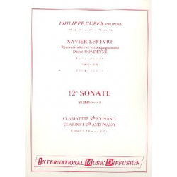 Sonate no.12 - Jean Xavier Lefèvre / Arr. Désiré Dondeyne