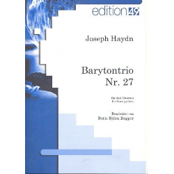 Barytontrio Nr.27 für 3 Gitarren - Franz Joseph Haydn