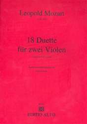 18 Duette für 2 Violinen für 2 Violen - Leopold Mozart
