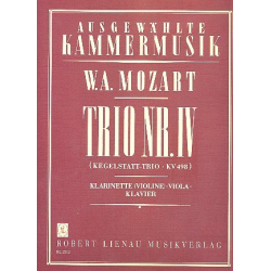 Trio Es-Dur KV498 für Klarinette, - Wolfgang Amadeus Mozart